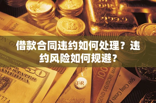 武汉借款合同违约如何处理？违约风险如何规避？