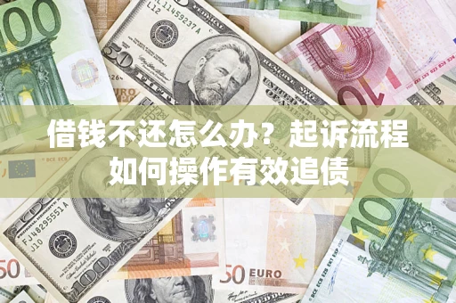武汉借钱不还怎么办？起诉流程如何操作有效追债
