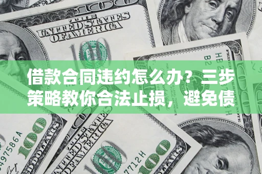 武汉借款合同违约怎么办？三步策略教你合法止损，避免债务危机升级